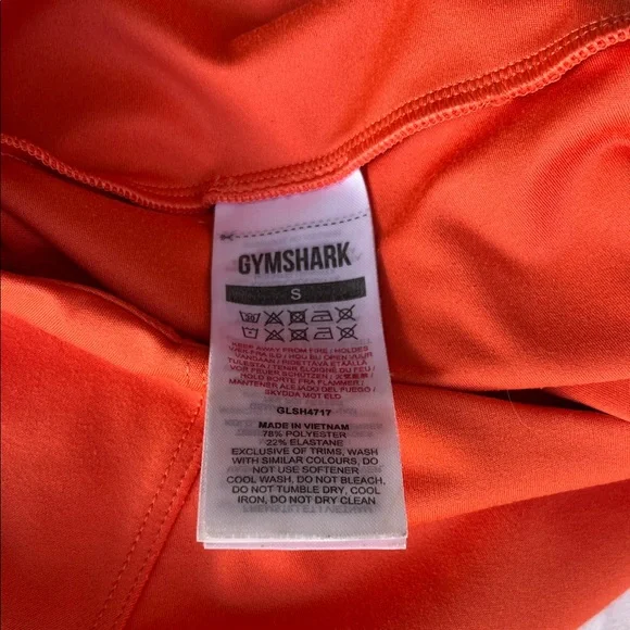 Gymshark Red Athletic Shorts - High-Waist Training Shorts - Picture 2 of 5